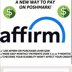 Shop&Pay With Affirm for Your Posh Purchase $200+!